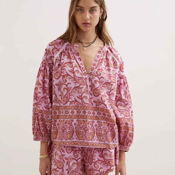 boteh block print blouse